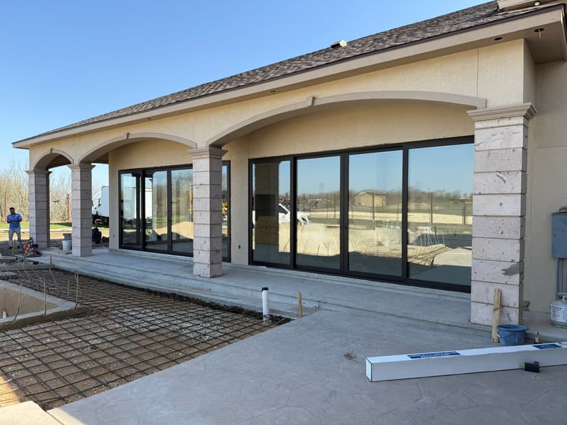 Commercial sliding door system