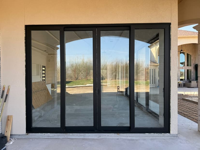 Large sliding glass wall system